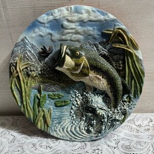 Decorative Bass Wall Art Plaque